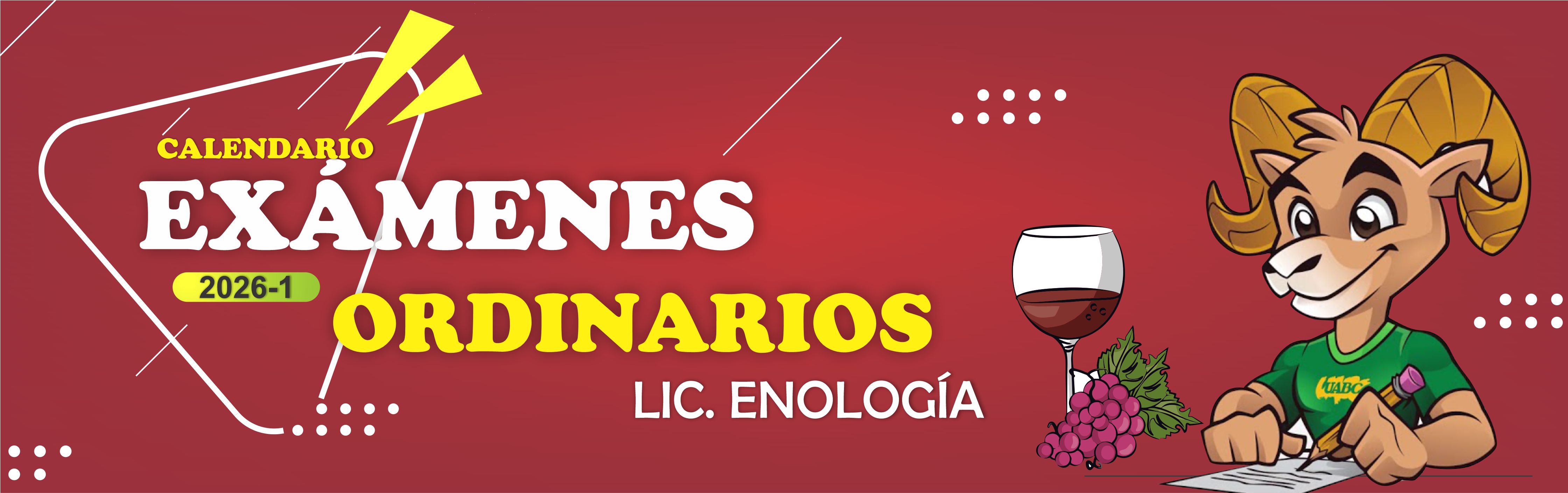 Fechas de ordinarios Enologia uabc 2026-1