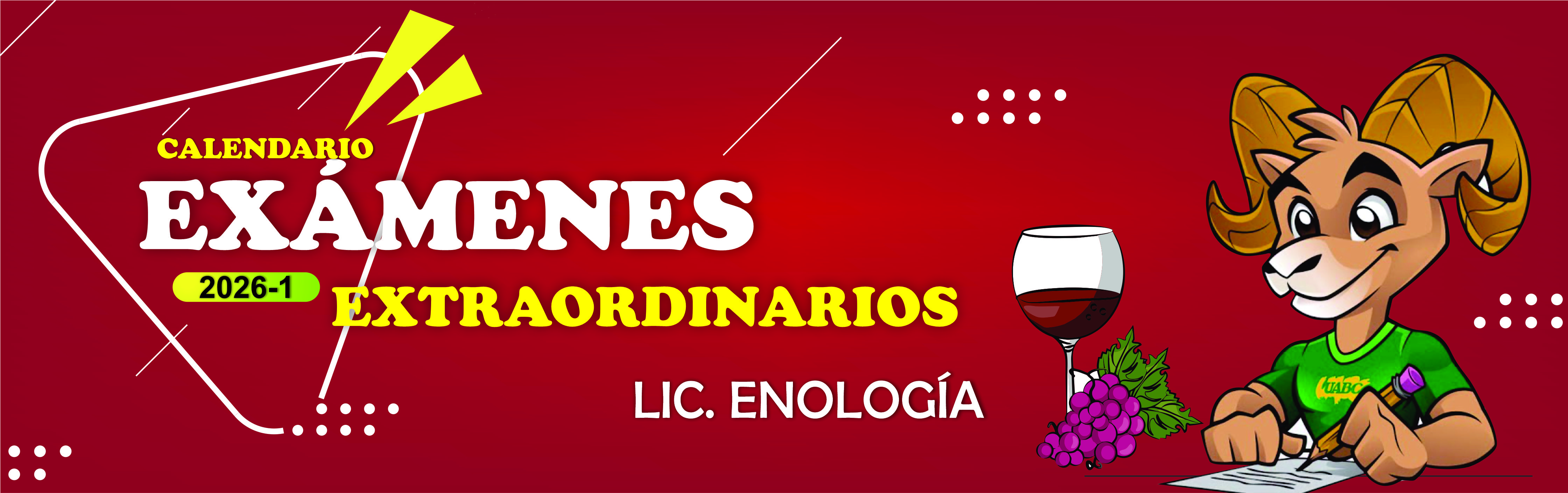 Fechas de Extraordinarios Enologia uabc 2026-1