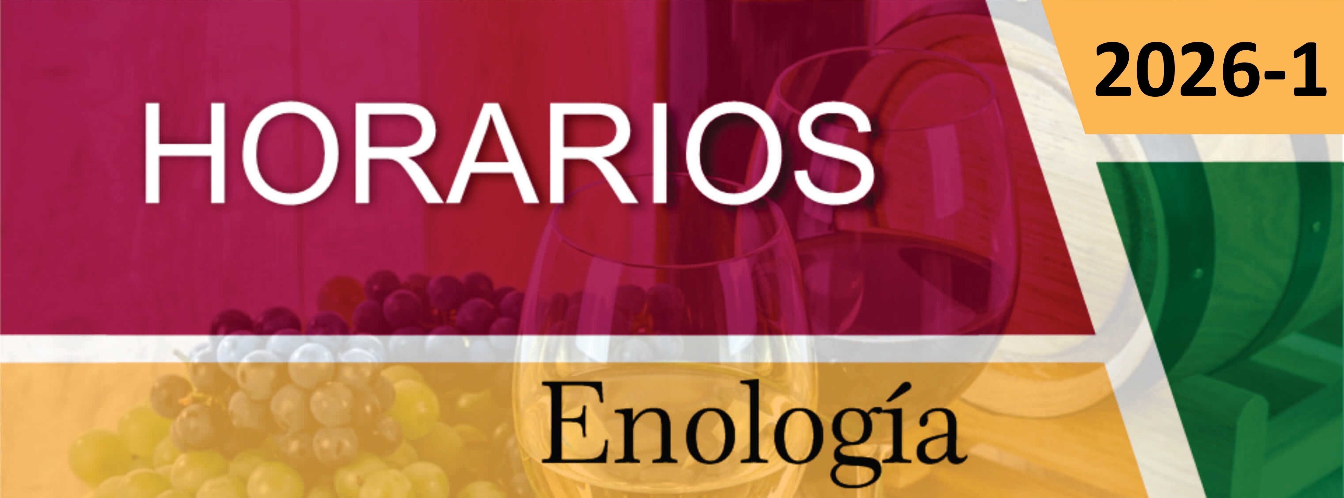 Horarios oficiales de la Licenciatura en Enología